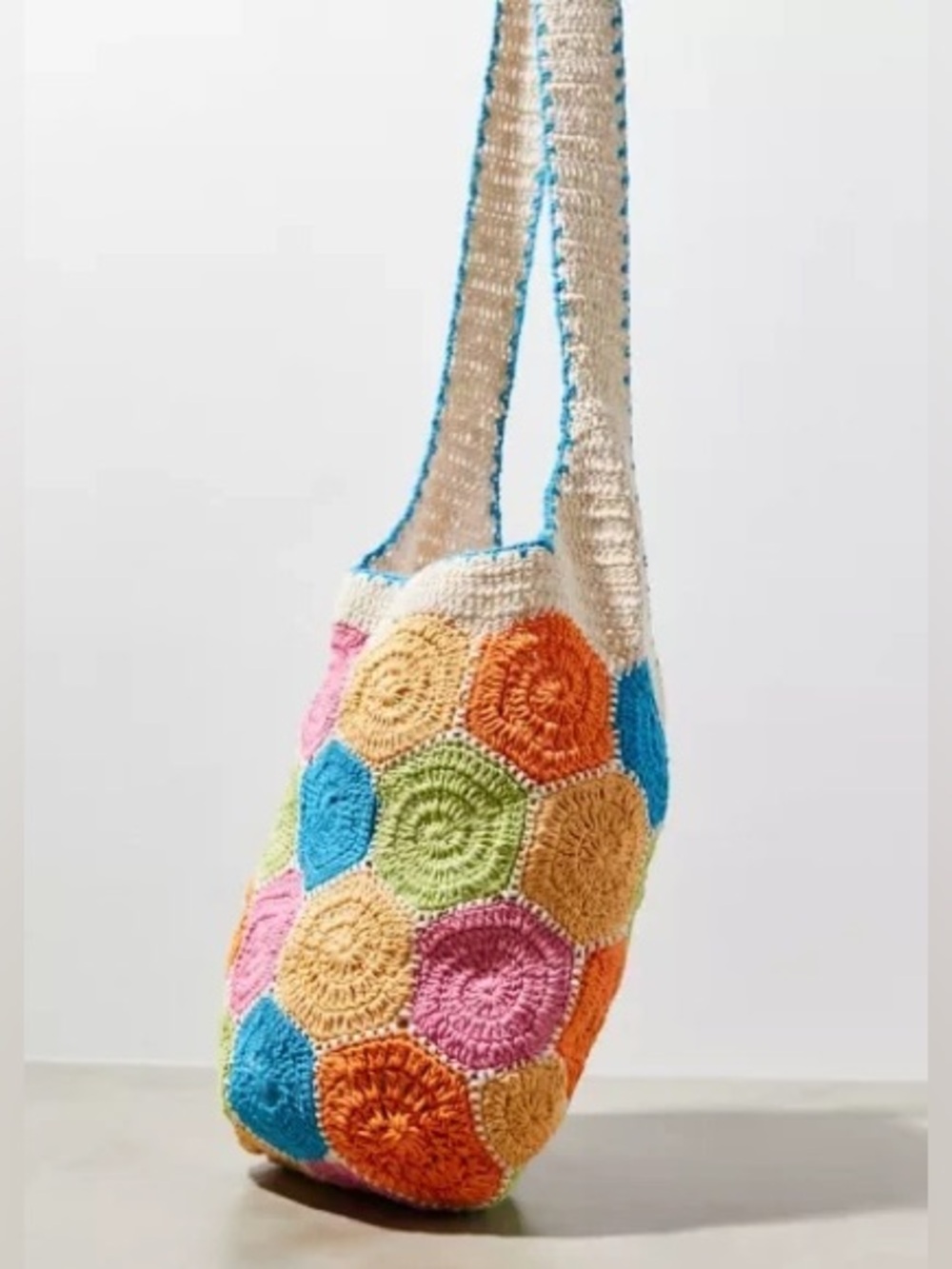 Urban Outfitters Crochet Woven Sling Should Bag NWT